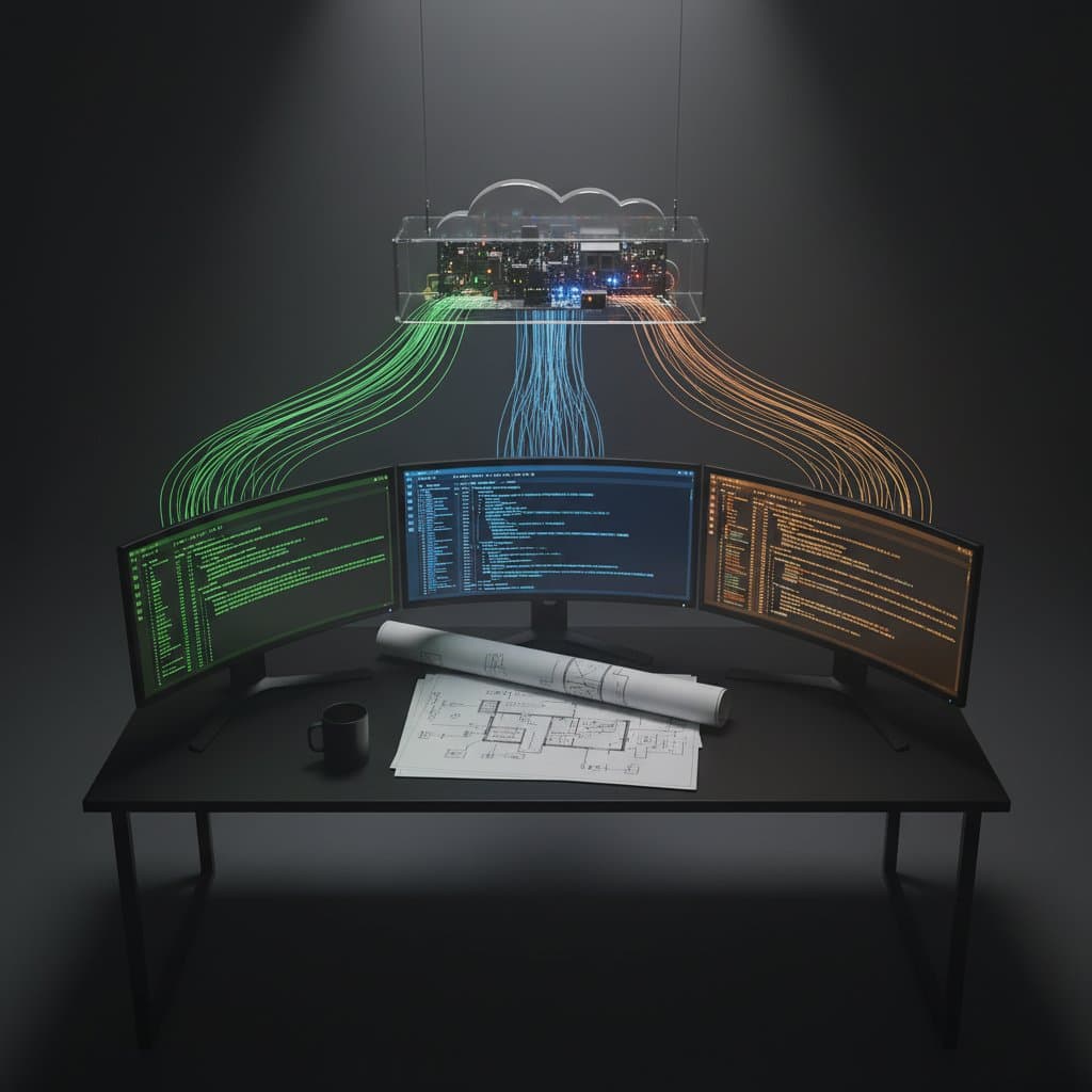 Editorial photo illustration for Cursor Cloud Agents: What AI Coding Agents Deliver